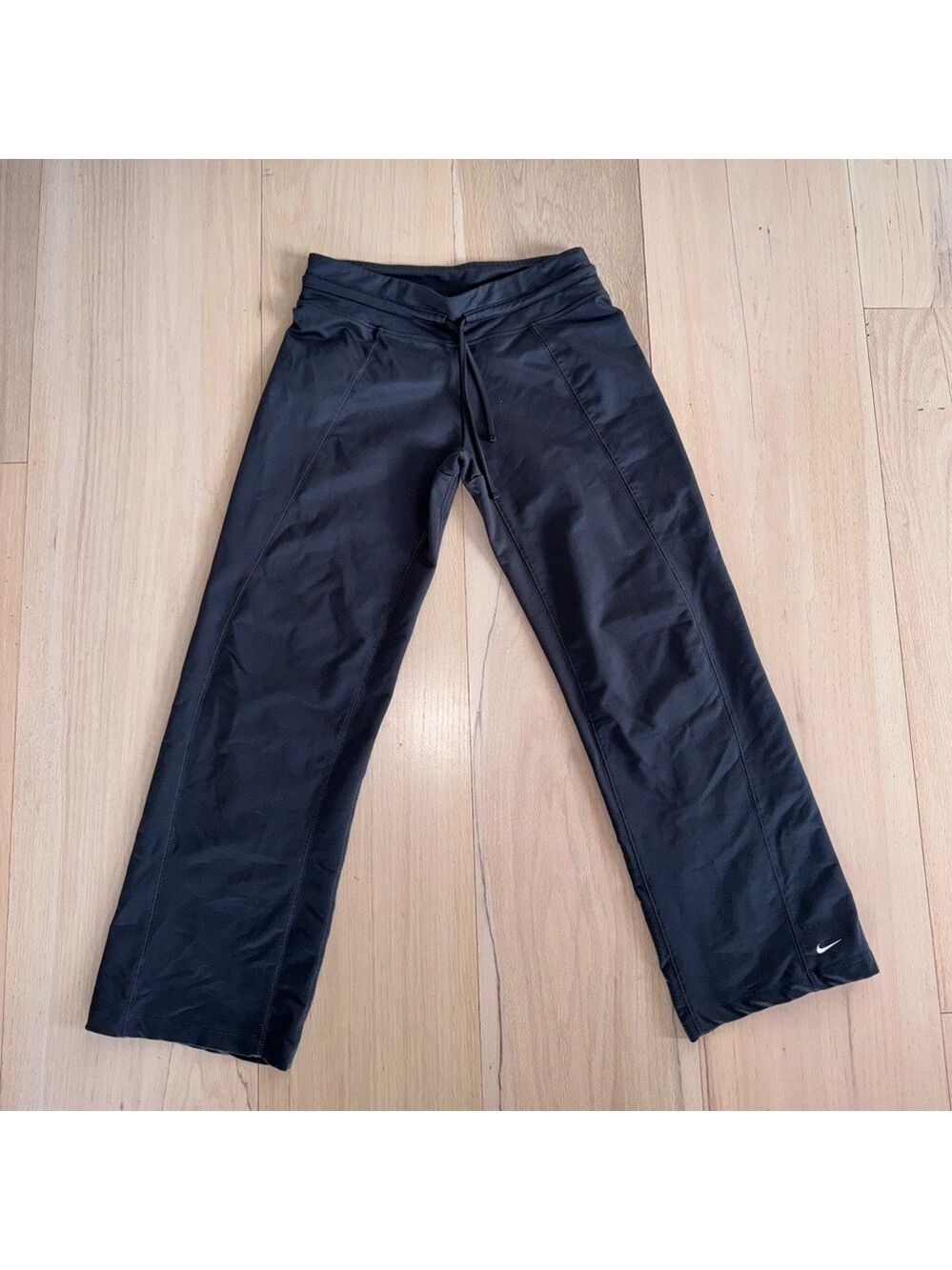 Nike Black Flare Wide Leg Sweatpants Size Medium
